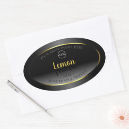 Trendy Black White Product Labels Gold Lijst Logo