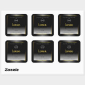 Trendy Black White Product Labels Gold Lijst Logo (Vel)