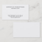 Trendy Black White Professional Visitekaartje (Voorkant / Achterkant)