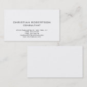 Trendy Black White Professional Visitekaartje (Voorkant / Achterkant)