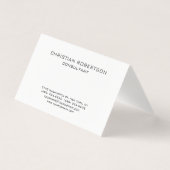 Trendy Black White Professional Visitekaartje (Voorkant)