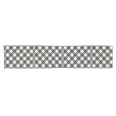 Trendy Black White Pset Pattern Korte Tafelloper (Horizontaal)