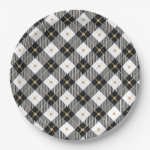 Trendy Black White Pset Pattern