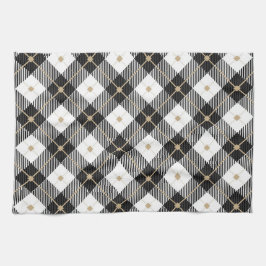 Trendy Black White Pset Pattern Theedoek