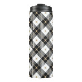 Trendy Black White Pset Pattern Thermosbeker (Voorkant)