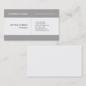 Trendy Black White Simple Stylish Company Design Visitekaartje (Voorkant / Achterkant)