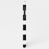 Trendy Black & White Striped iPhone Hoesje (Linkerkant)