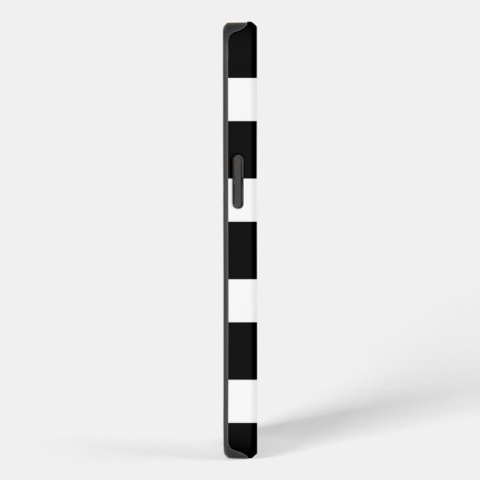 Trendy Black & White Striped iPhone Hoesje (Rechterkant)