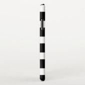 Trendy Black & White Striped iPhone Hoesje (Rechterkant)