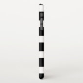 Trendy Black & White Striped iPhone Hoesje (Linkerkant)