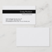 Trendy Black White Striped Visitekaartje (Voorkant / Achterkant)