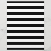 Trendy Black White Stripes Hair Salon Events Flyer (Achterkant)