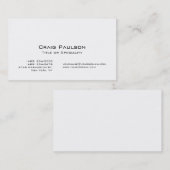 Trendy Black White Stylish Visitekaartje (Voorkant / Achterkant)