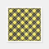 Trendy Black Yellow Pset Pattern Servet (Voorkant)