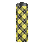 Trendy Black Yellow Pset Pattern Thermosbeker (Voorkant)