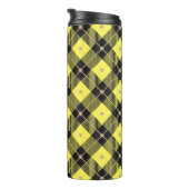 Trendy Black Yellow Pset Pattern Thermosbeker (Geroteerd rechts)