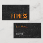 Trendy Blackboard Personal Fitness Trainer Sports Visitekaartje (Voorkant / Achterkant)