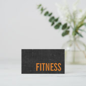 Trendy Blackboard Personal Fitness Trainer Sports Visitekaartje (Staand voorkant)