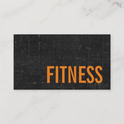 Trendy Blackboard Personal Fitness Trainer Sports Visitekaartje (Voorkant)