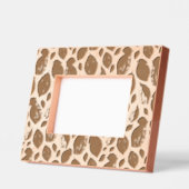 Trendy blad gebladerte patroon botanische foto gegraveerde lijstjes (Links)