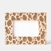 Trendy blad gebladerte patroon botanische foto gegraveerde lijstjes (Voorkant)