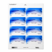Trendy Blauw Bier Label (Full Sheet)