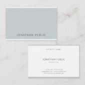Trendy Blauw Groen Sjabloon Modern Elegant Clean Visitekaartje (Voorkant / Achterkant)