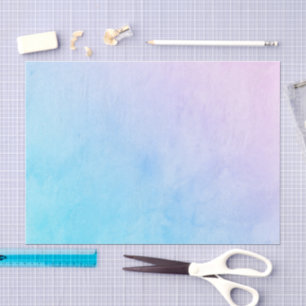 Trendy Blauw Roze Paarse Ombre Waterverf Was Tissuepapier