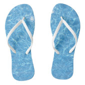 Trendy Blauw Water Wit Slim Straps Voetbed Volwass Teenslippers (Voetbed)
