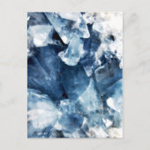 Trendy Blauwe Agaat Geode Briefkaart (Voorkant)