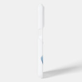 Trendy blauwe boog gepersonaliseerd met naam monog Case-Mate iPhone case (Achterkant / Rechts)