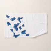 trendy blauwe en kleurrijke Butterflies Bad Handdoek (Handdoek)