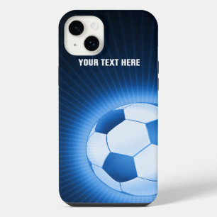 Trendy blauwe gloeiende voetbal Beste sportcadea