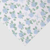 Trendy Blauwe Hortensia Tissuepapier (Detail)