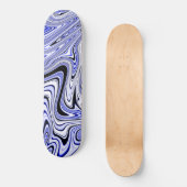 Trendy Blauwe Marmer Draaikolk Persoonlijk Skateboard (Voorkant)
