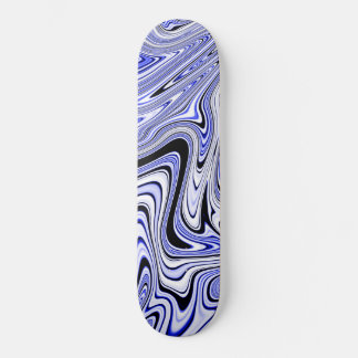 Trendy Blauwe Marmer Draaikolk Persoonlijk Skateboard