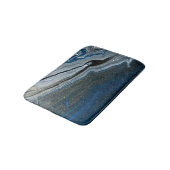 Trendy Blauwe Marmer Patroon Badmat (Gekanteld)