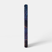 Trendy Blauwe Muzieknoten Samsung Galaxy Hoesje (Linkerkant)