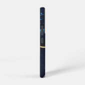 Trendy Blauwe Muzieknoten Samsung Galaxy Hoesje (Rechterkant)