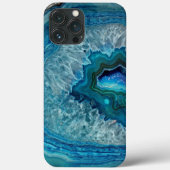 Trendy Blauwgroen Blue Aqua Turquoise Geode Rock P Case-Mate iPhone Case (Achterkant)