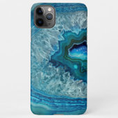Trendy Blauwgroen Blue Aqua Turquoise Geode Rock P iPhone Hoesje (Achterkant)