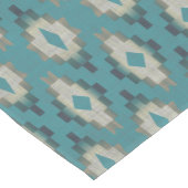 Trendy Blauwgroen Blue Taupe Brown Beige Gray Trib Medium Tafelloper (Hoek)