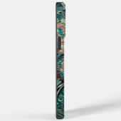 Trendy Blauwgroen Butterfly - Gepersonaliseerde na Case-Mate iPhone Case (Achterkant / Rechts)