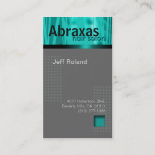 Trendy Blauwgroen grijs Visitekaartje "Abraxas" Afsprakenkaartje