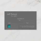 Trendy Blauwgroen grijs Visitekaartje "Abraxas" Afsprakenkaartje (Achterkant)