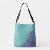 Trendy Blauwgroen Mode monogram Crossbody Tas (Achterkant)