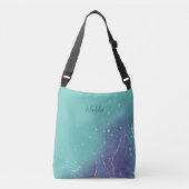 Trendy Blauwgroen Mode monogram Crossbody Tas (Voorkant)