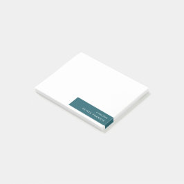 Trendy Blauwgroen Modern minimalistisch Stijlvol Post-it® Notes