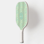 Trendy Bleek Robin Ei Blauwe Luipaardprint Meisjes Pickleball Paddle (Links)