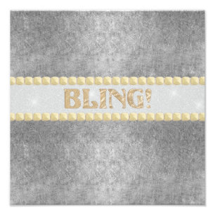 Trendy Bling! Design Foto Afdruk